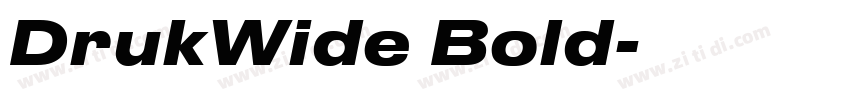 DrukWide Bold字体转换